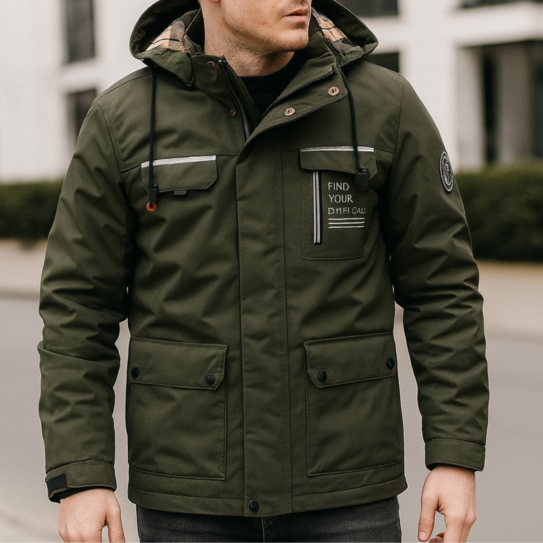 Winterjacke wasserdicht & warm mit abnehmbarer Kapuze – NordFrost Shield