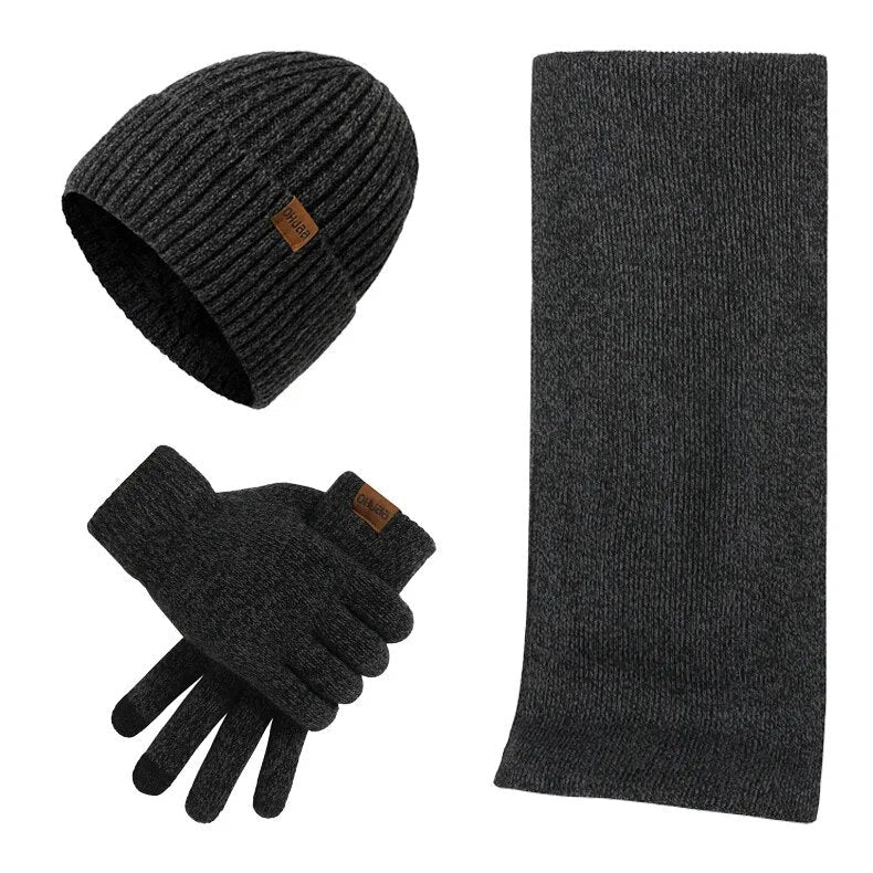 Clinbands - Lässiges Winterset mit Mütze, Schal und Handschuhen für Männer