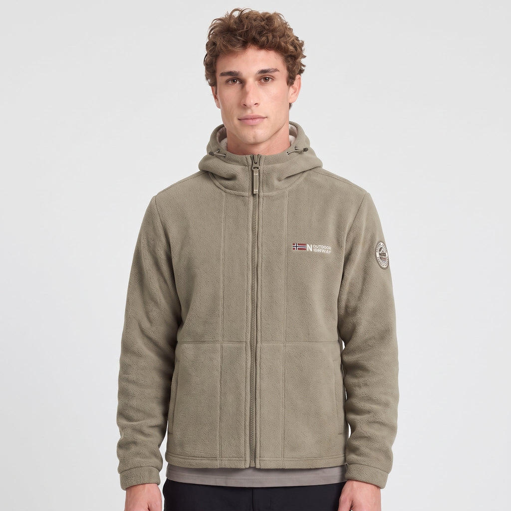 Herren Winddichte Fleecejacke – atmungsaktive Outdoor-Schicht