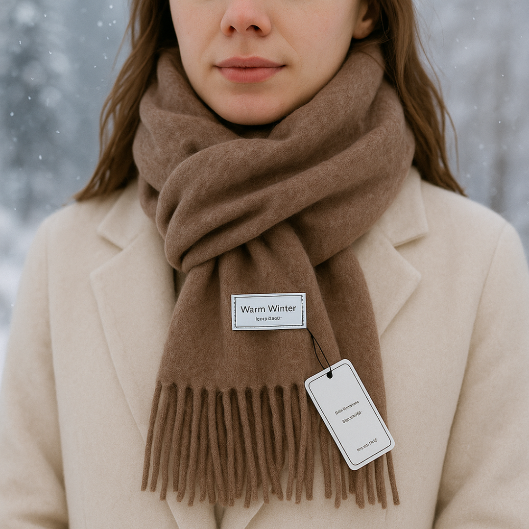 Wintermantel Schal Damen – WollSoft Élan