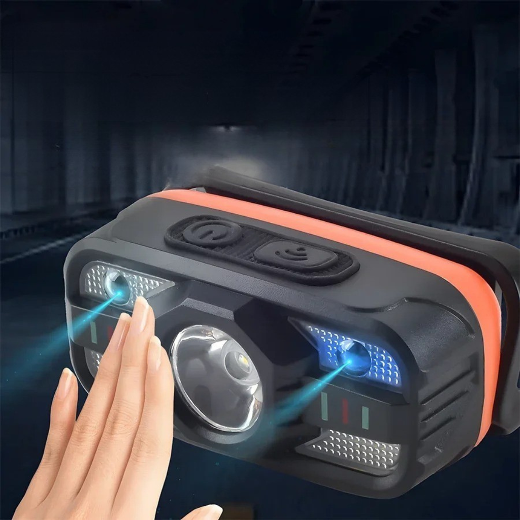 clinbands | TrailGlint USB-Stirnlampe mit Bewegungssensor