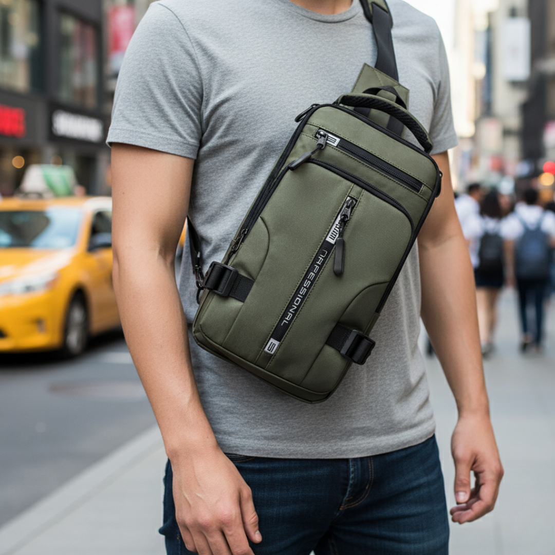 Taschen Schulterrucksack Wasserabweisend mit Anti-Diebstahl & USB – UrbanSecure Bag