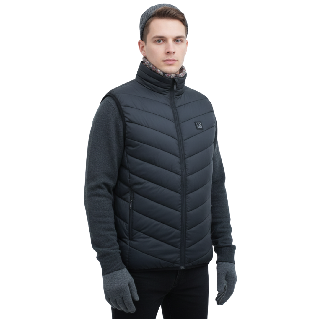 Beheizte Weste mit 9-21 Heizzonen & USB-C – für Damen & Herren