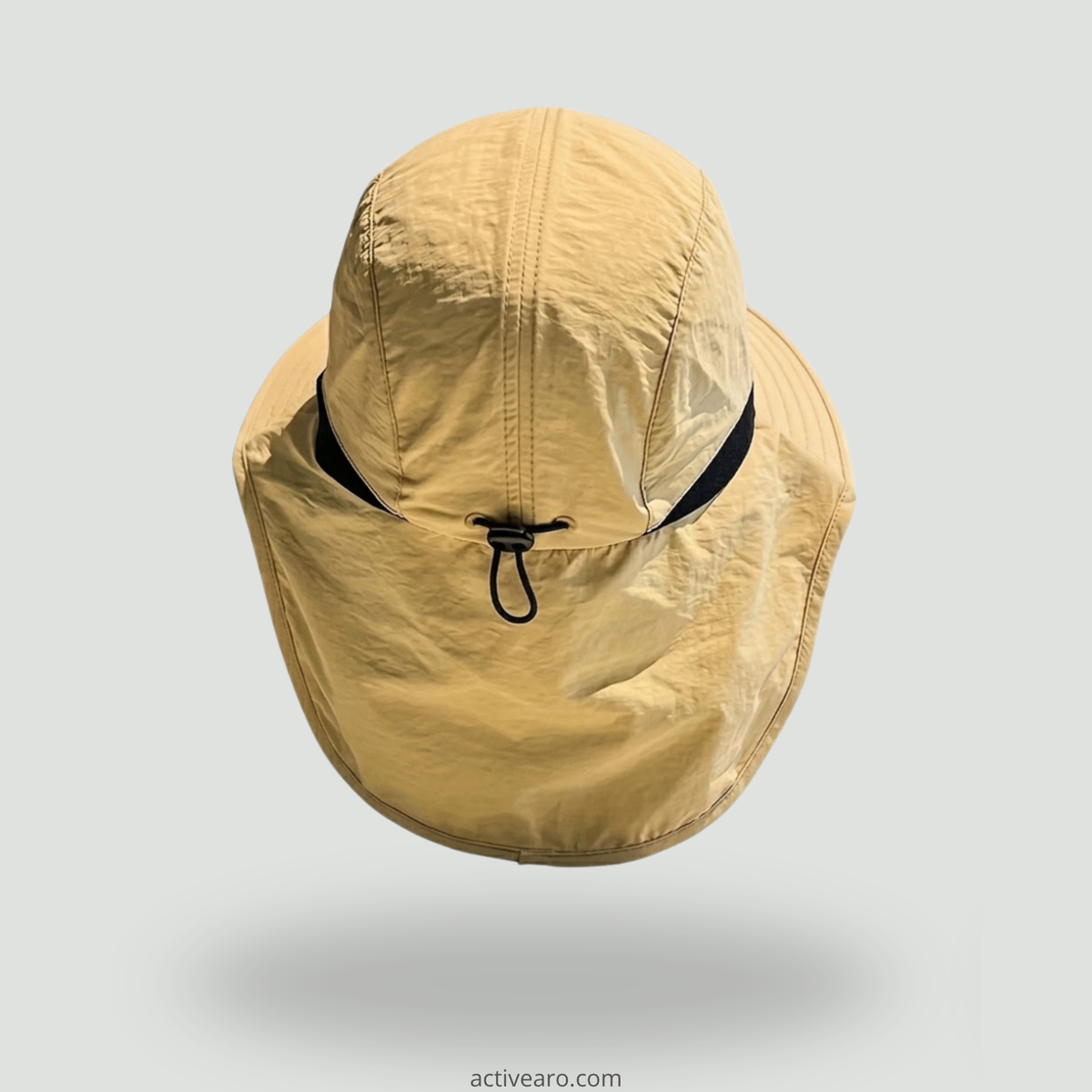 Packbarer Angelhut mit breiter Krempe – Sonnenhut mit Nackenschutz und Kinnriemen