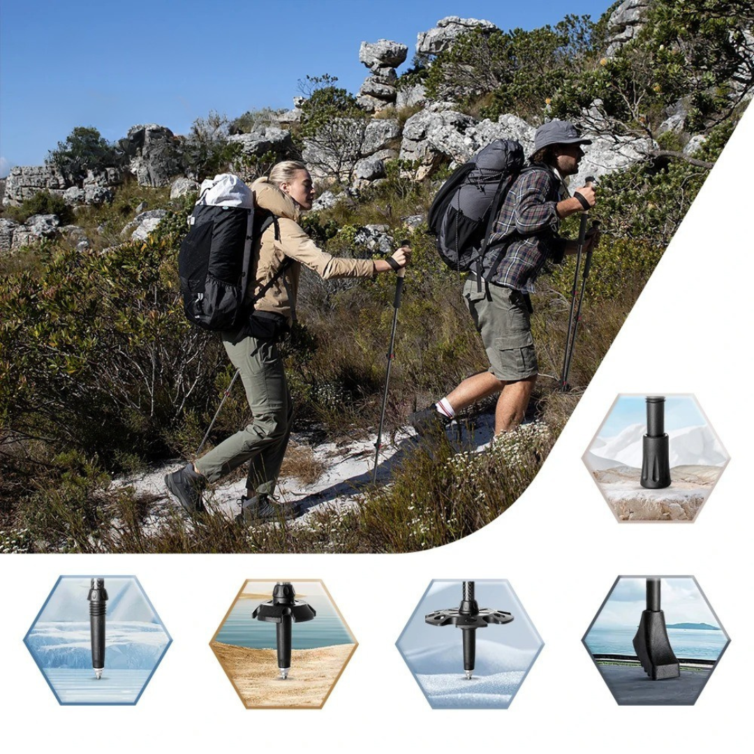 clinbands | Trailwyn Ultraleichte Falt-Trekkingstöcke