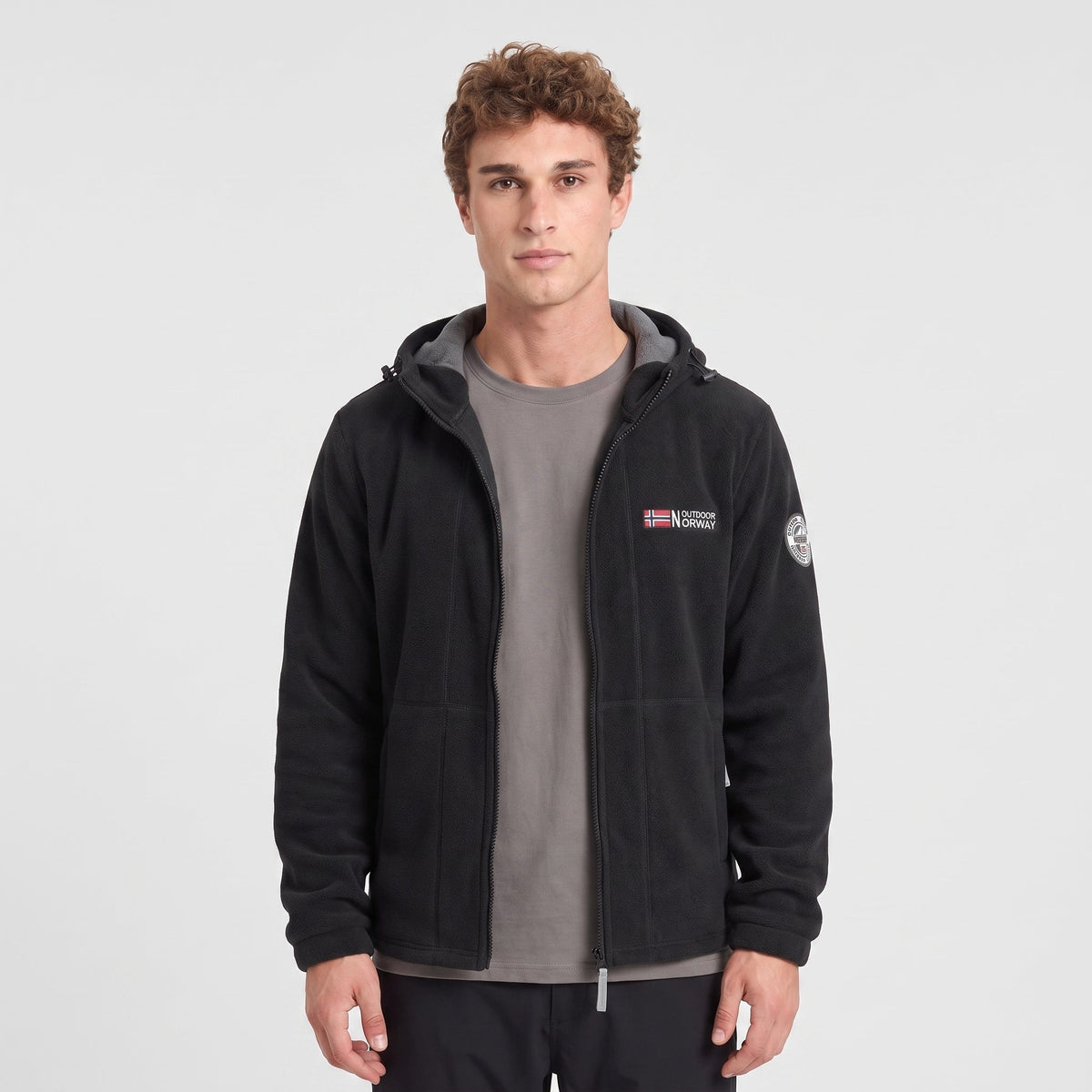 Herren Winddichte Fleecejacke – atmungsaktive Outdoor-Schicht