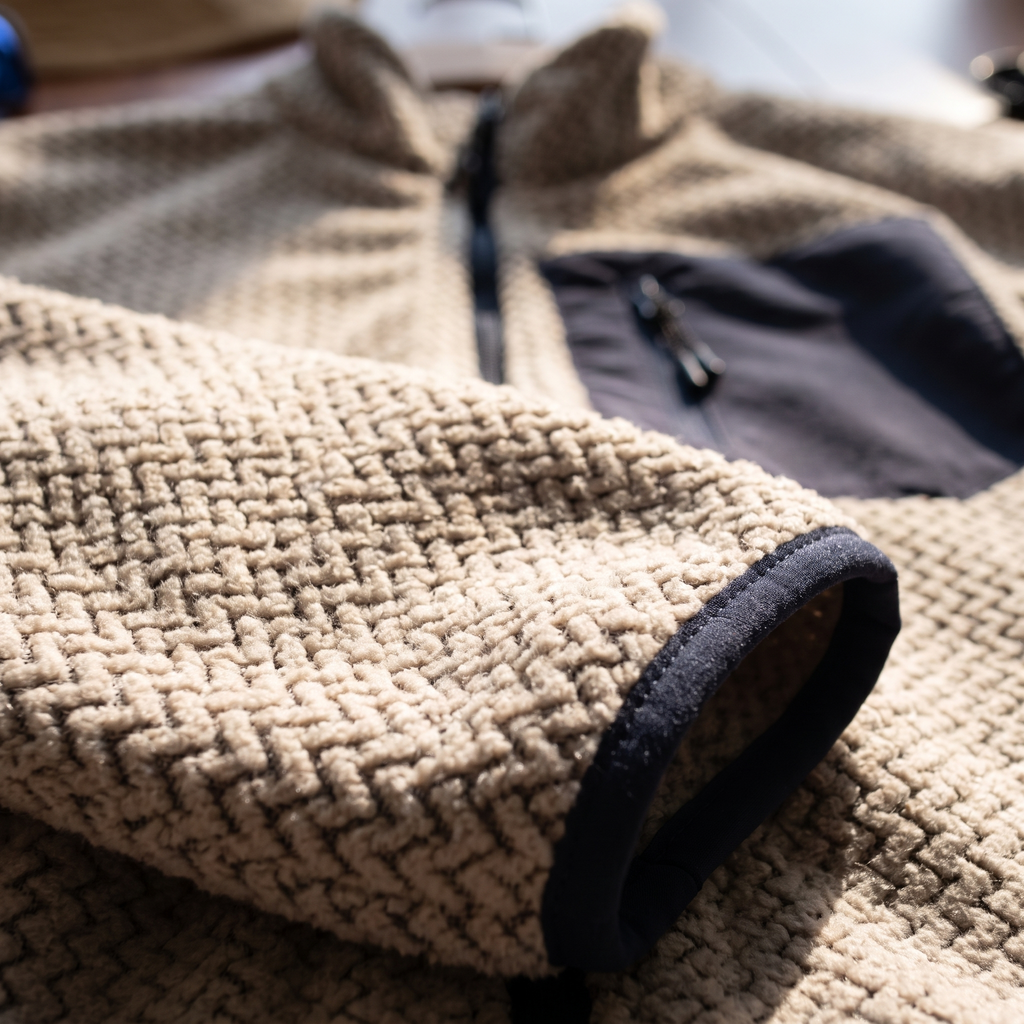 Damen Fleecejacke – durchgehender Reißverschluss zum Wandern