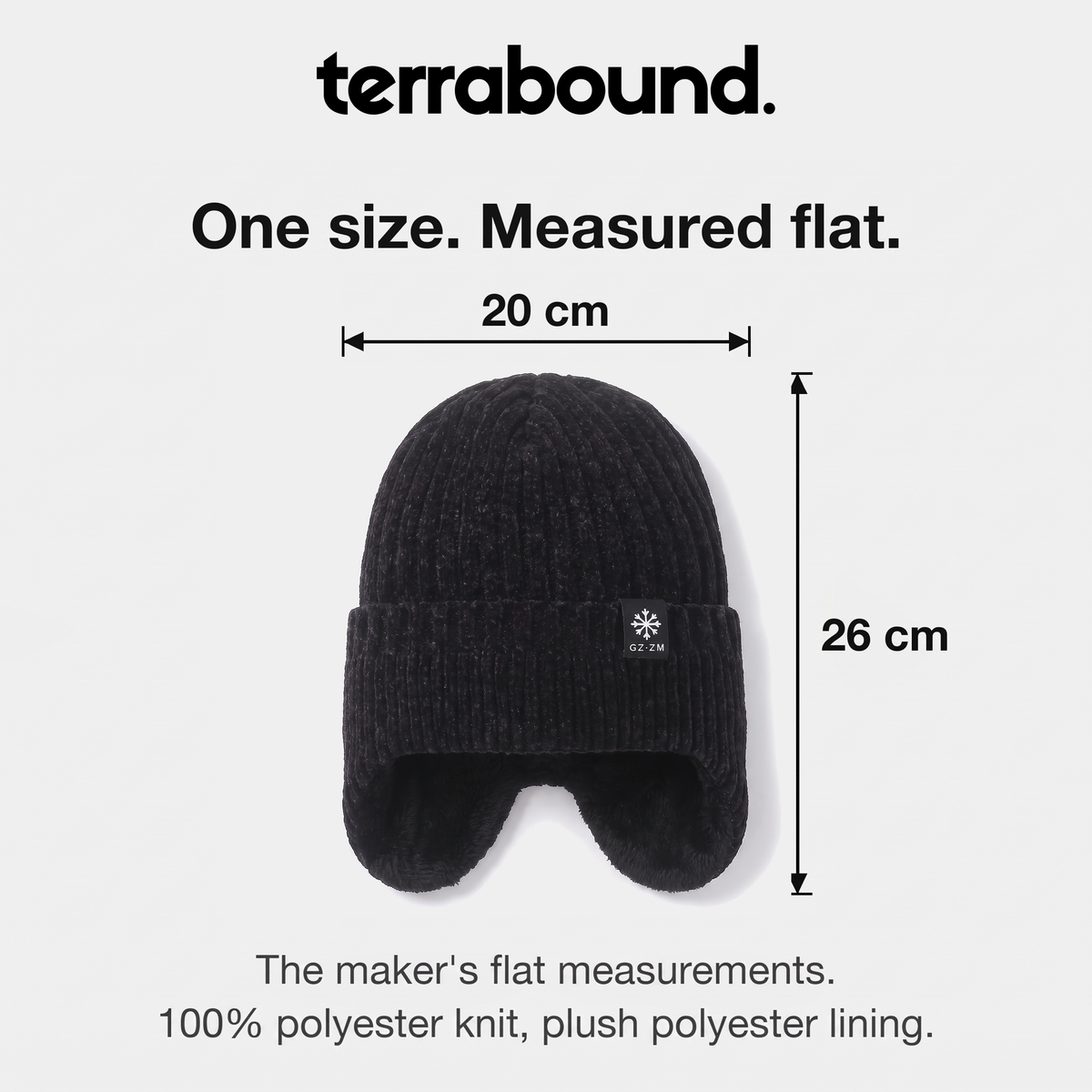 Herren Beanie mit Ohrenklappen – Fleece gefüttert, wollig, winterfest
