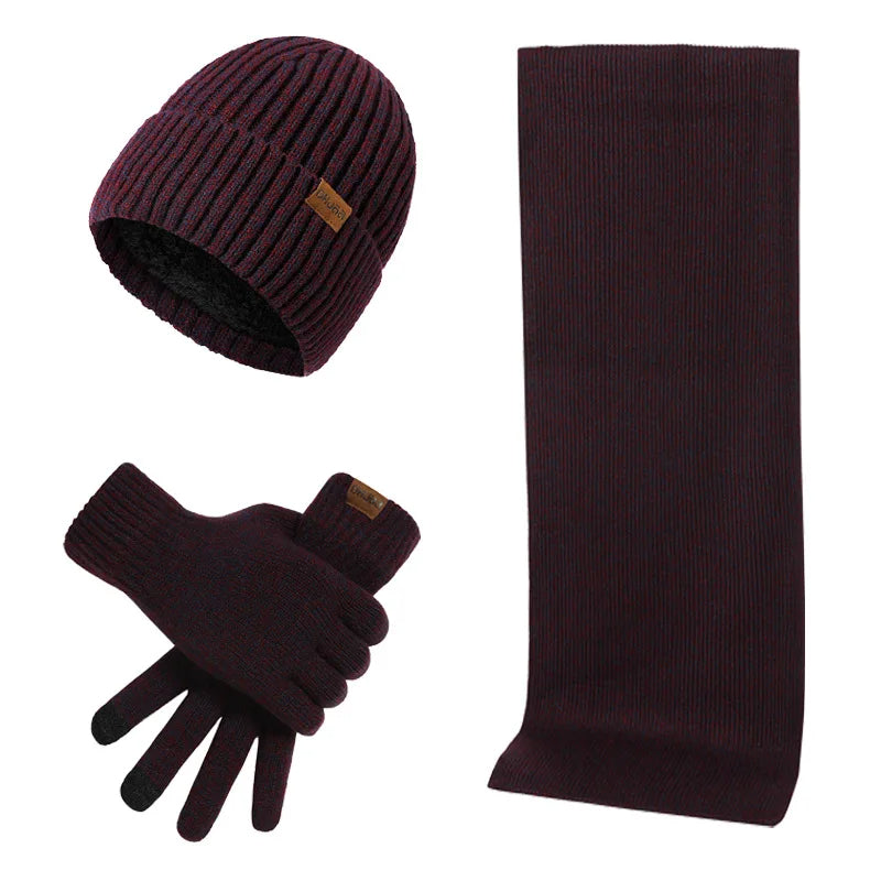Clinbands - Lässiges Winterset mit Mütze, Schal und Handschuhen für Männer