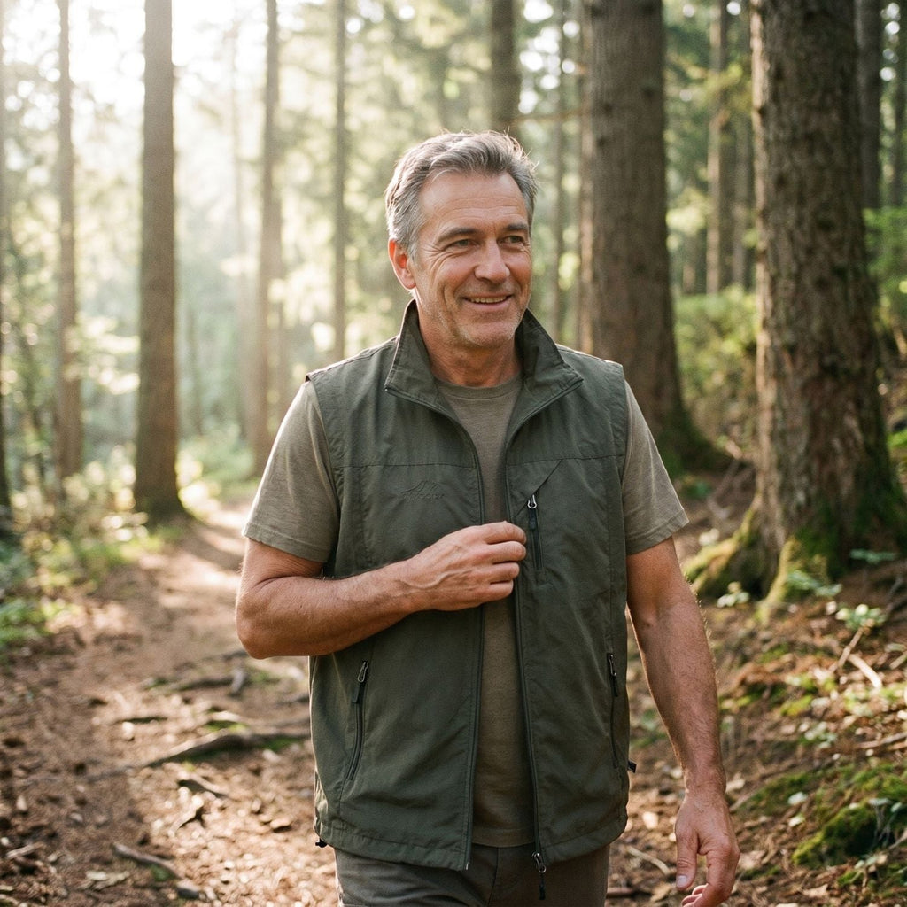 Leichte, atmungsaktive Wanderweste – Multitaschen-Outdoor-Schicht
