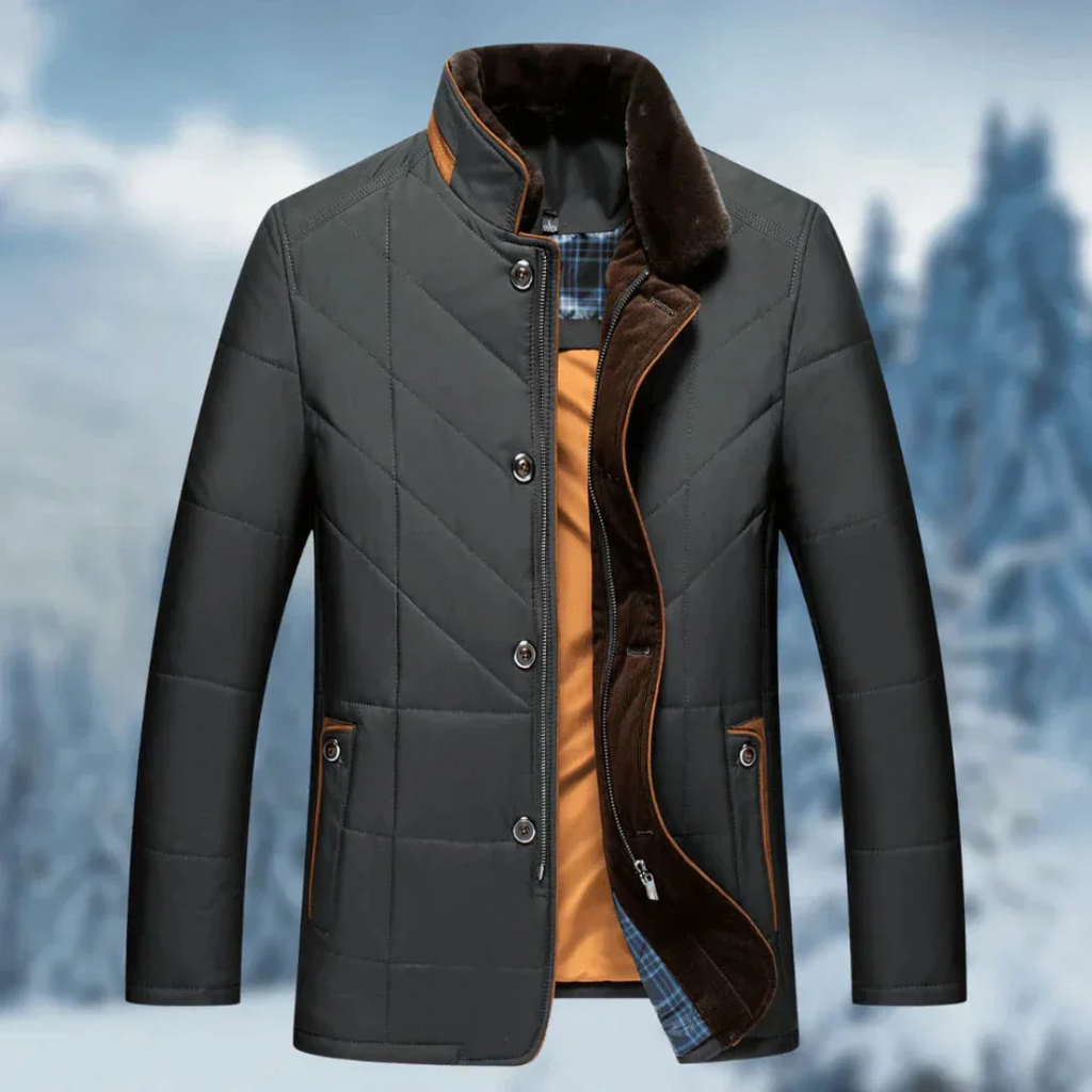 Wintermantel Herren wasserdicht & gefüttert – Nordberg Quilted Coat