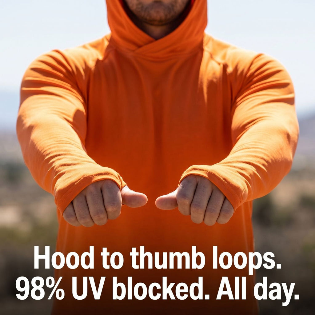 Herren UPF 50+ Sonnenhoodie – leicht, schnelltrocknend