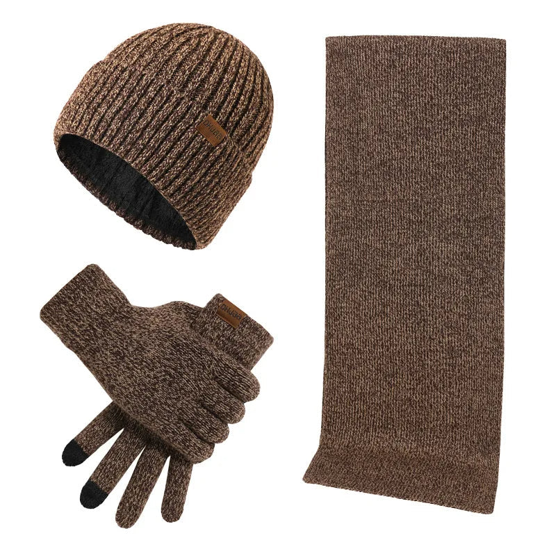 Clinbands - Lässiges Winterset mit Mütze, Schal und Handschuhen für Männer