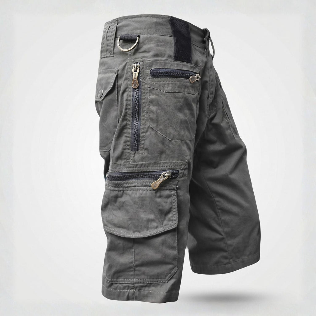 Herren Outdoor-Cargoshorts 10 Taschen – Baumwolle, zum Wandern und Angeln