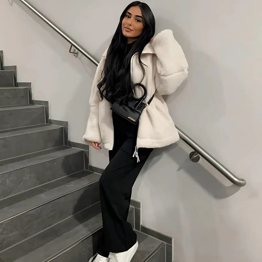 Plüschjacke Damen mit Wärme & Komfort – CozyFleece Chic