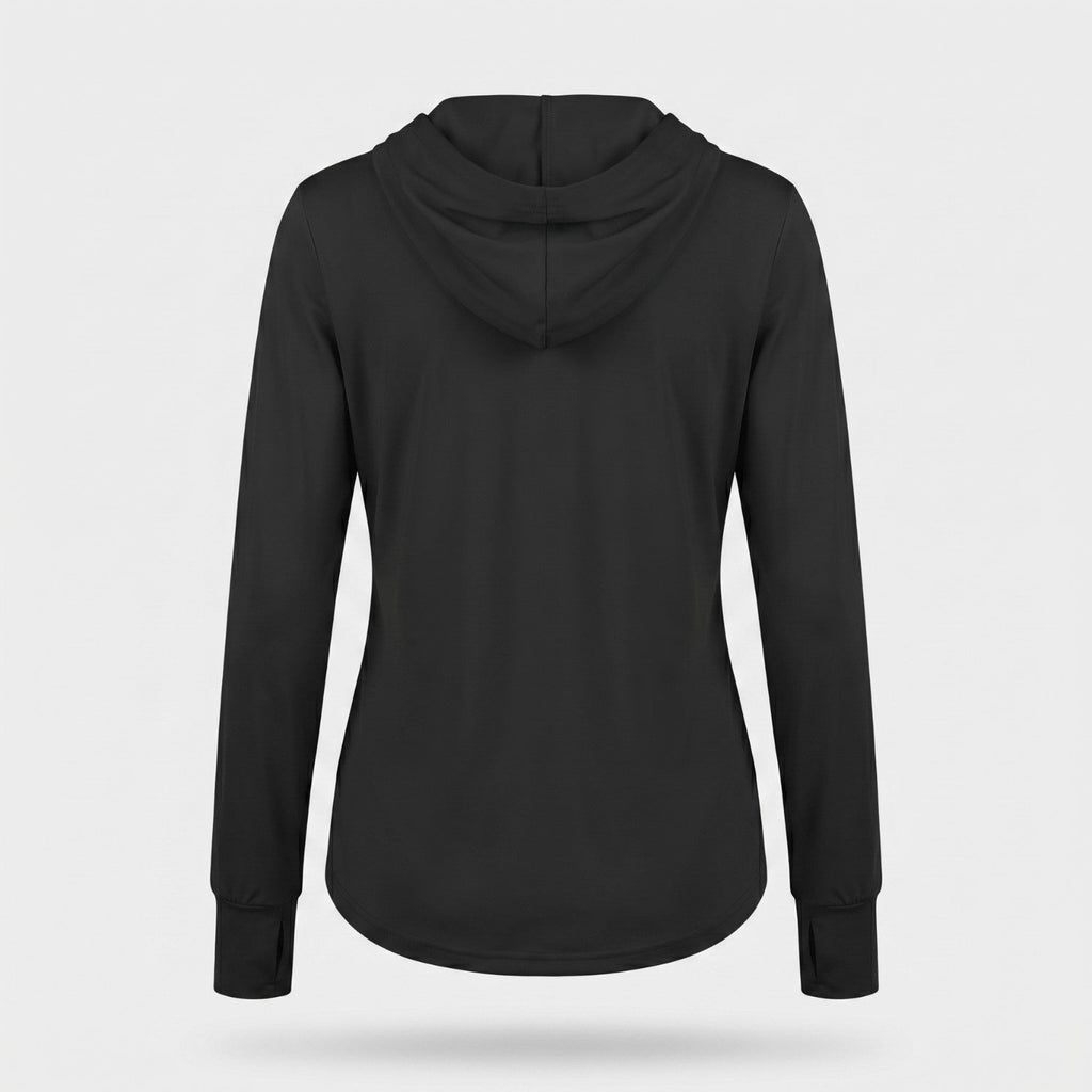Damen Sonnenhoodie leicht – UPF 50+ UV-Schutzoberteil mit Kapuze