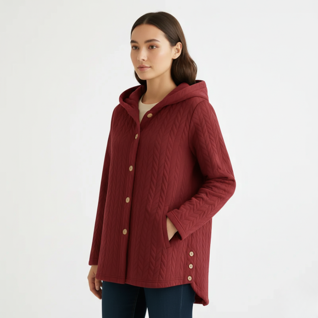 Arlo Strickjacke mit Kapuze