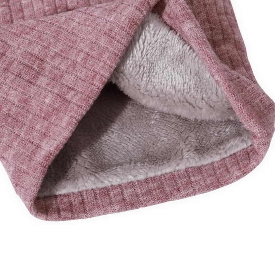 Halswärmer Strick mit Fleece-Innenfutter – WinterKnit