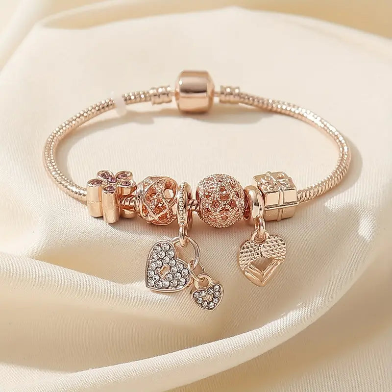 Clinbands Modisches Armband mit Strasssteinen und Blumen