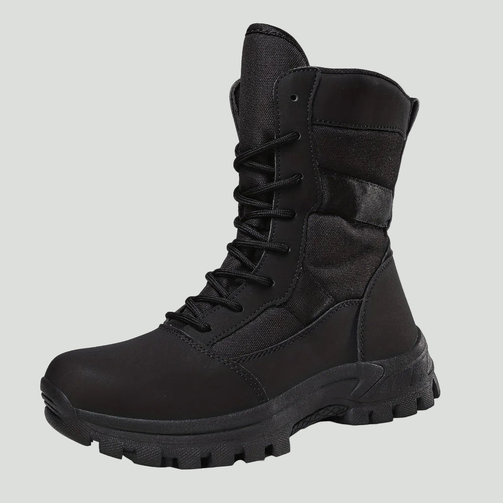 Camouflage High-Top-Wanderstiefel – atmungsaktiv, Schnürung