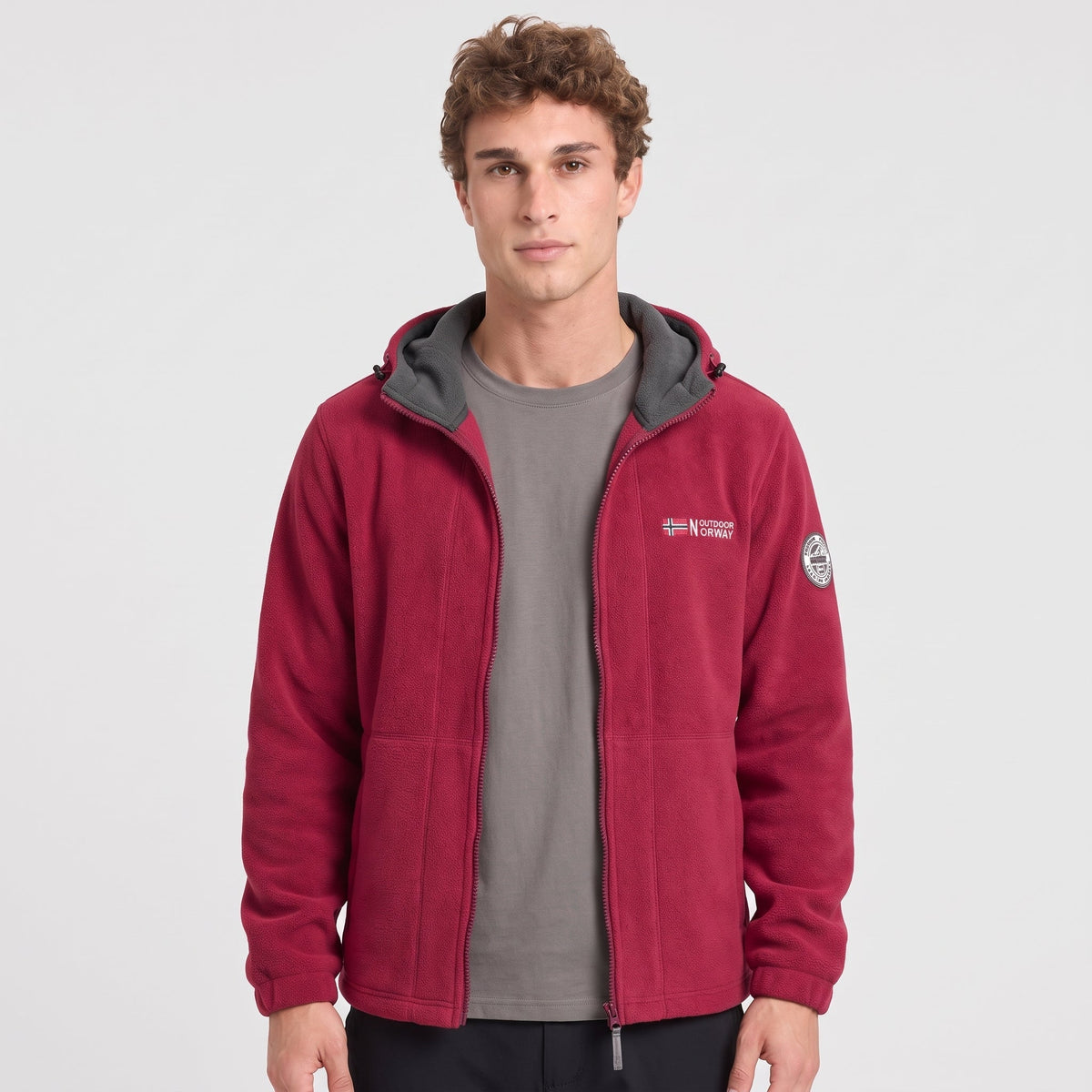 Herren Winddichte Fleecejacke – atmungsaktive Outdoor-Schicht