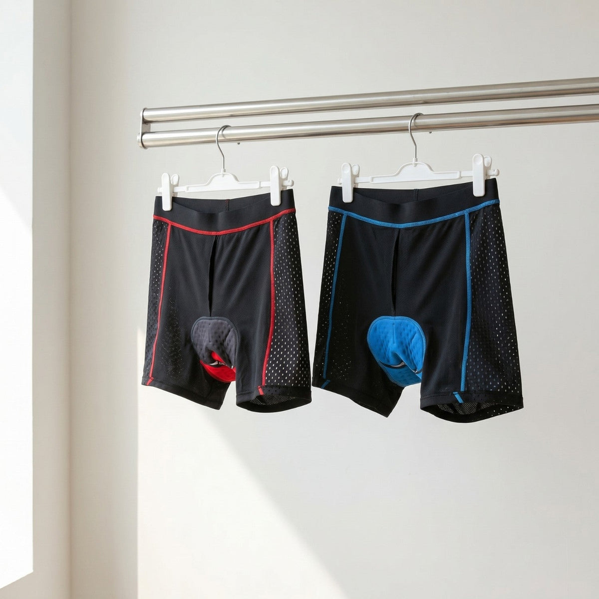 Herren gepolsterte Rad-Unterhose – 5D-Gelpolster, atmungsaktiv