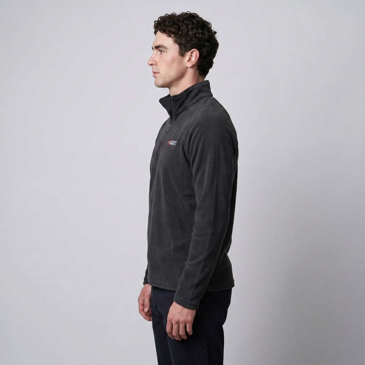 Herren Quarter-Zip Thermo-Fleece – atmungsaktiver Midlayer