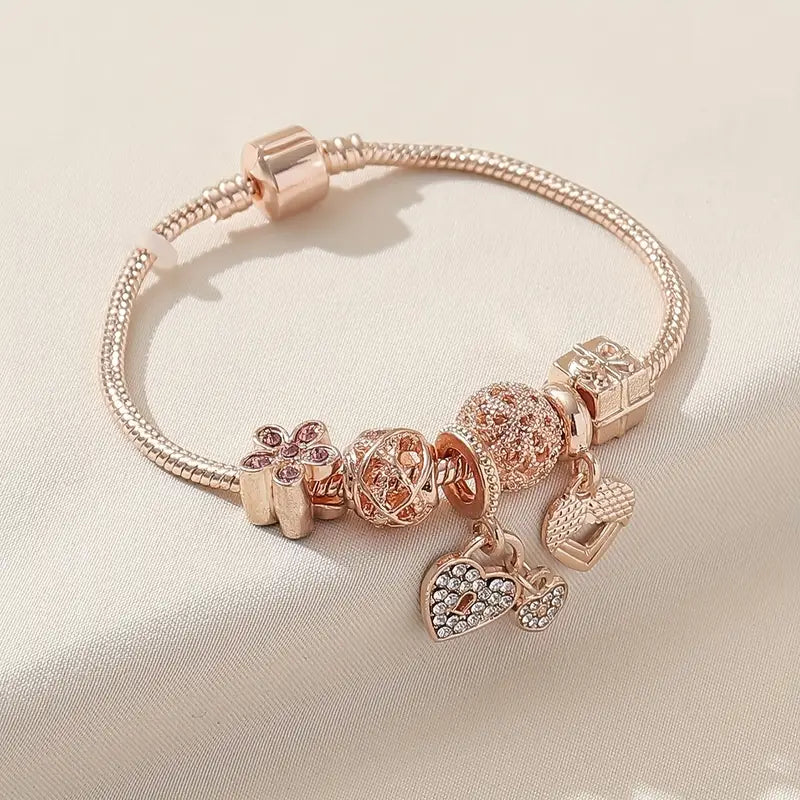 Clinbands Modisches Armband mit Strasssteinen und Blumen