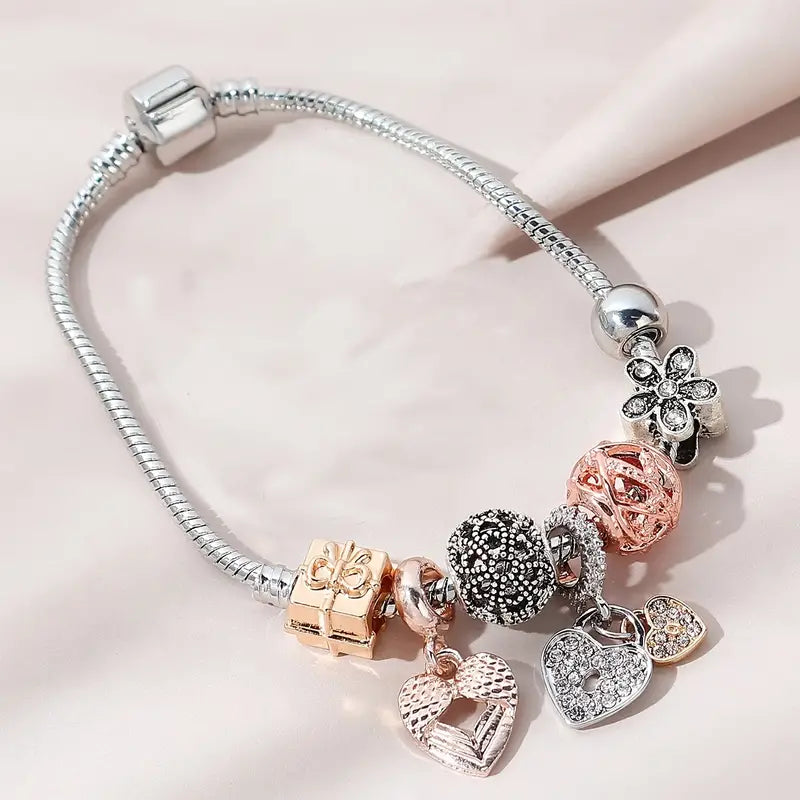 Clinbands Modisches Armband mit Strasssteinen und Blumen