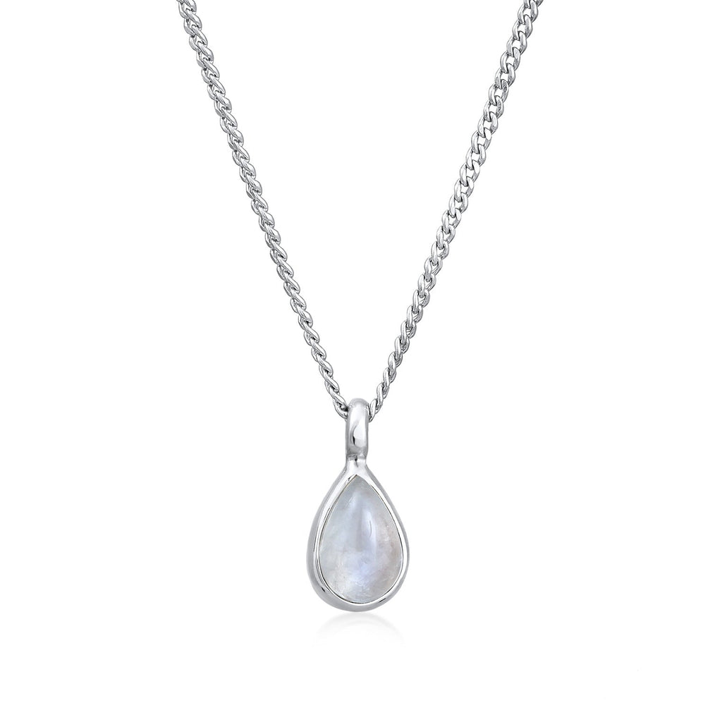 Mondstein Halskette - S925 Silber