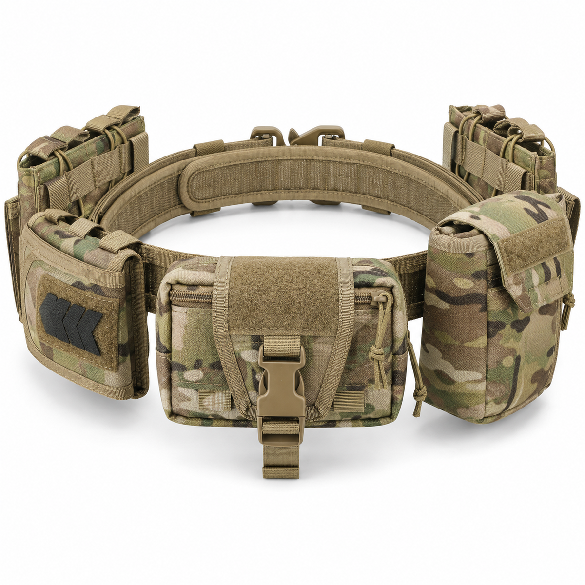 8-in-1 Camouflage Tactical-Hüfttasche – MOLLE-Combat-Gürtel mit Taschen