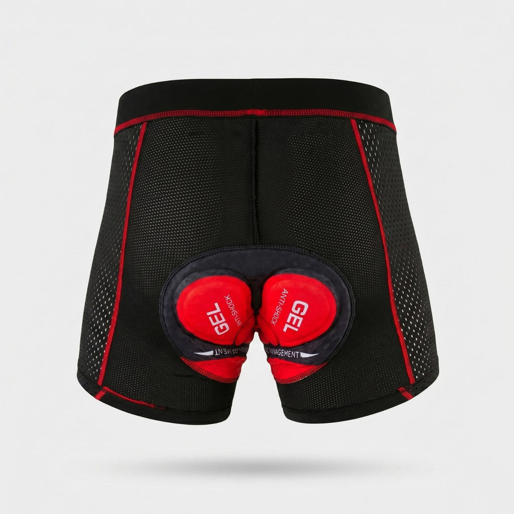 Herren gepolsterte Rad-Unterhose – 5D-Gelpolster, atmungsaktiv