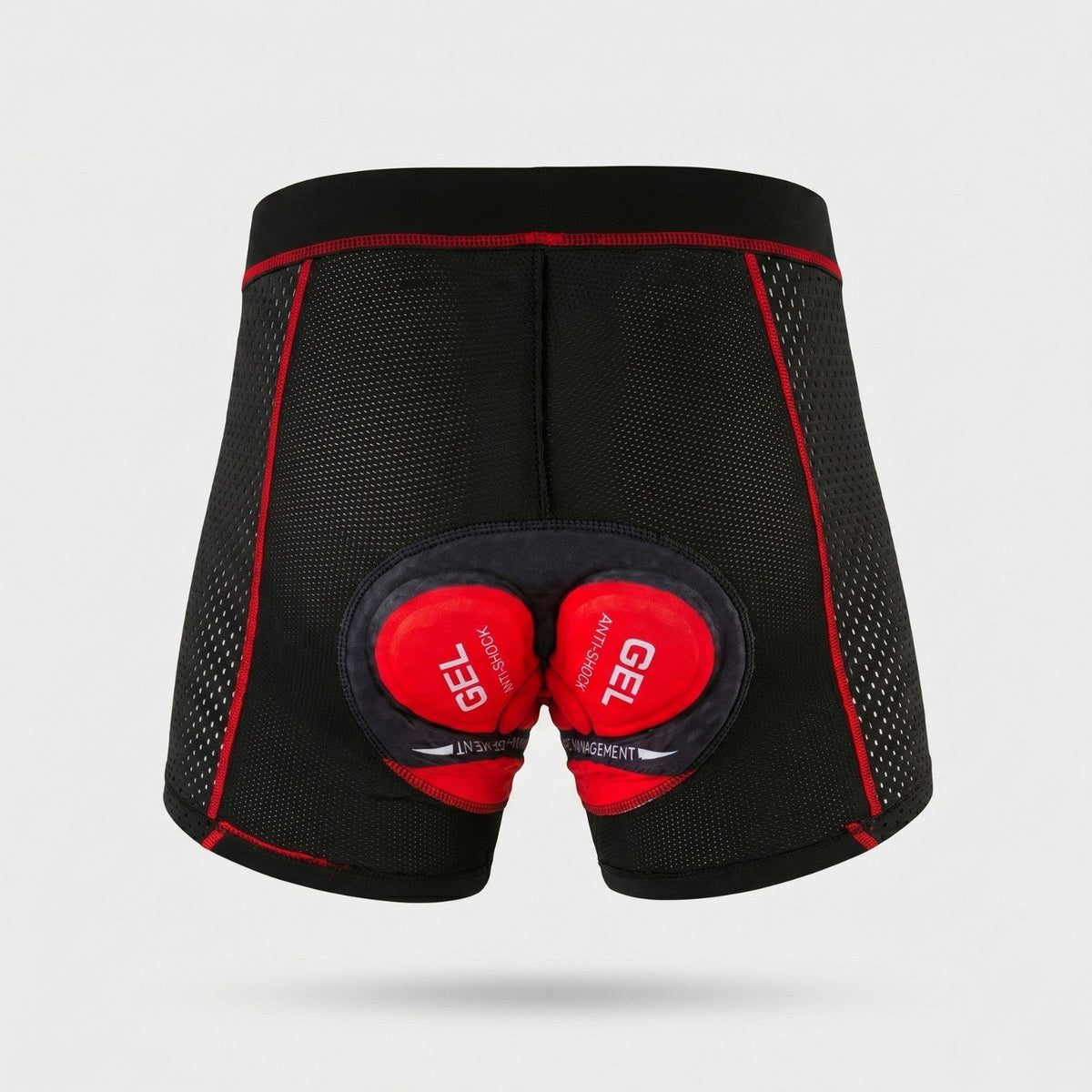 Herren gepolsterte Rad-Unterhose – 5D-Gelpolster, atmungsaktiv
