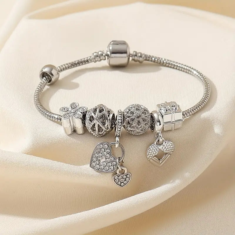 Clinbands Modisches Armband mit Strasssteinen und Blumen