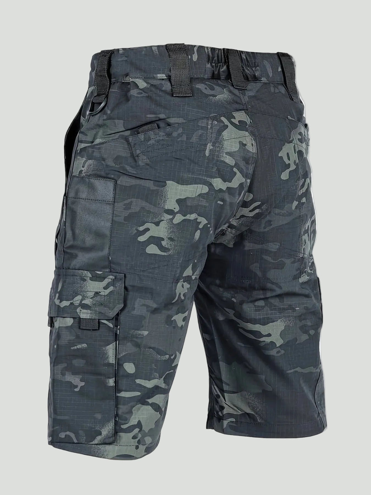 Herren Ripstop-Cargoshorts – Reißverschlusstasche, lang