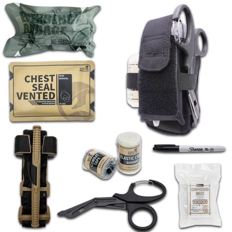 Tactical-Hüfttasche mit Erste-Hilfe-Set