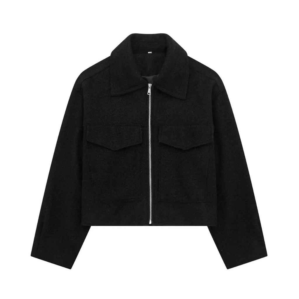Mantel Damen mit Reißverschluss & Brusttaschen – NordVell Classic Jacket