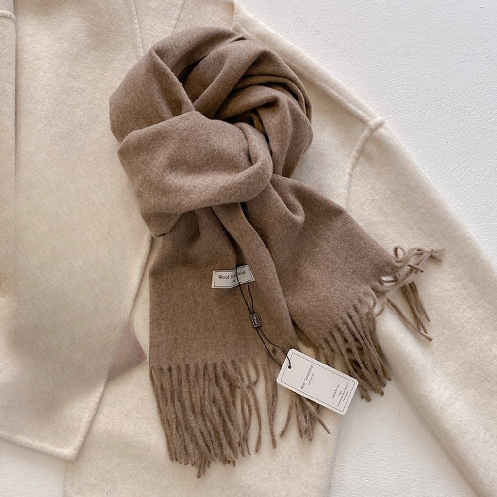 Wintermantel Schal Damen – WollSoft Élan