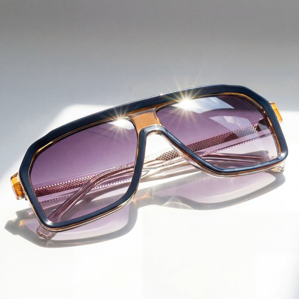 Luneriax Serelis | Sonnenbrille mit breitem, eckigem Rahmen