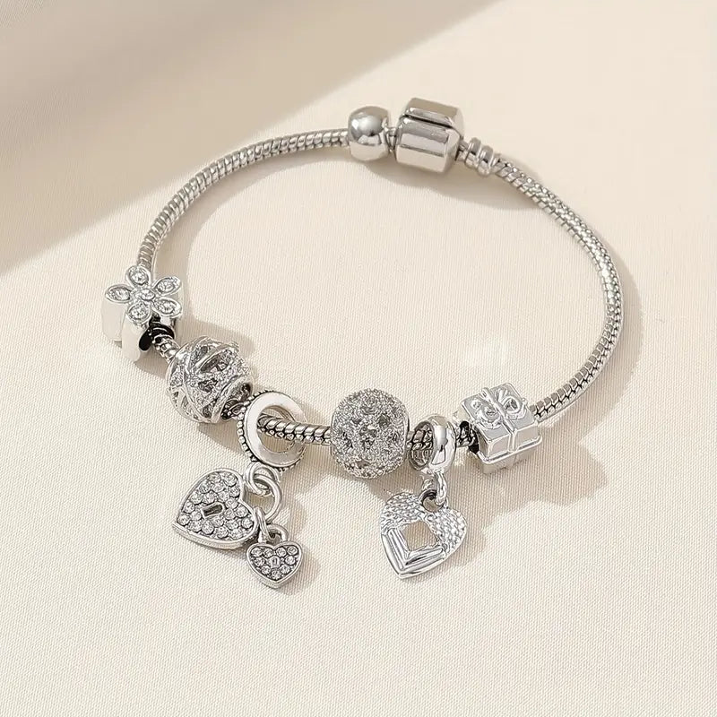 Clinbands Modisches Armband mit Strasssteinen und Blumen