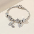 Clinbands Modisches Armband mit Strasssteinen und Blumen