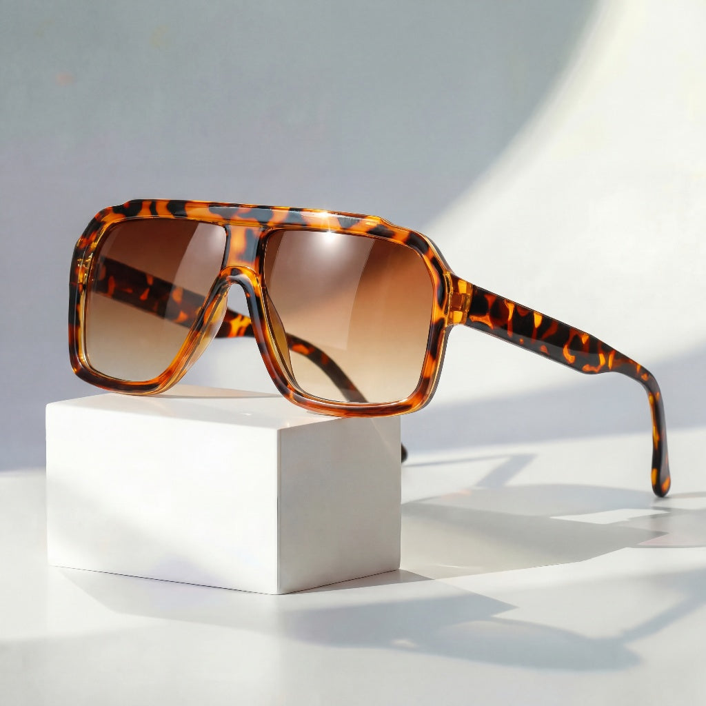 Luneriax Serelis | Sonnenbrille mit breitem, eckigem Rahmen