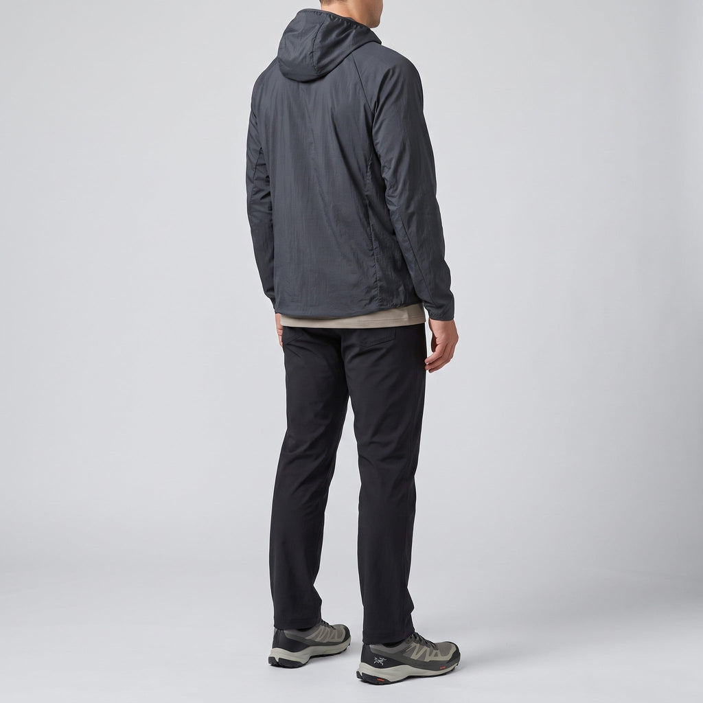 Herren Windbreaker leicht – packbare Jacke mit Kapuze, UPF 50+