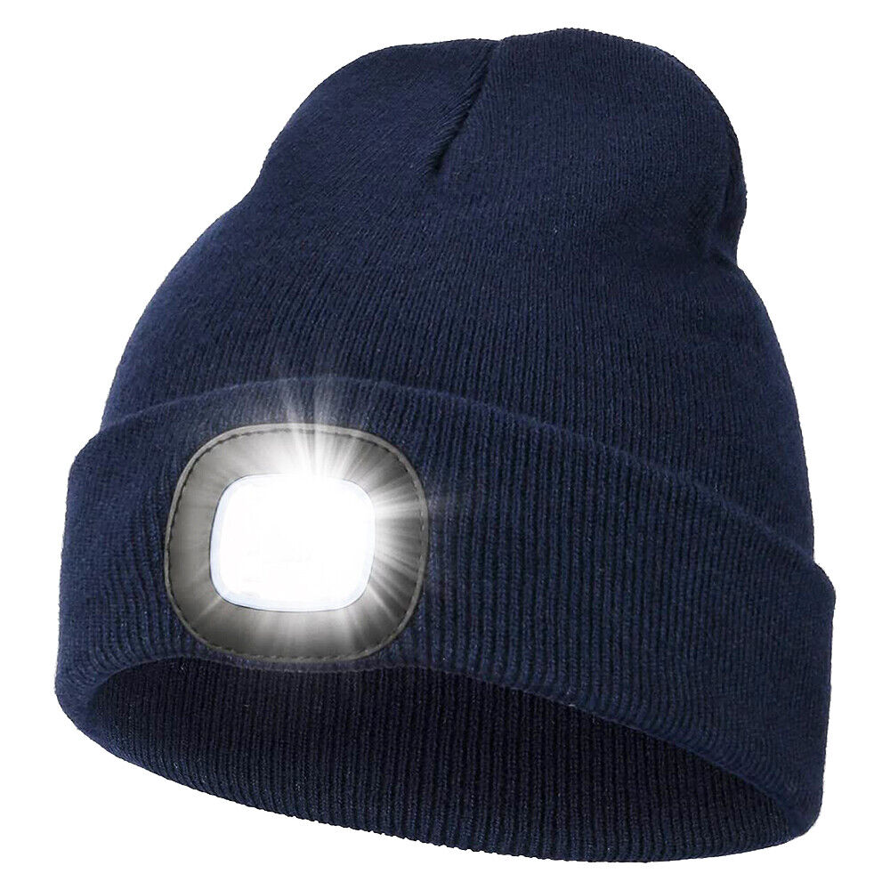 LED-Beanie-Mütze mit Licht