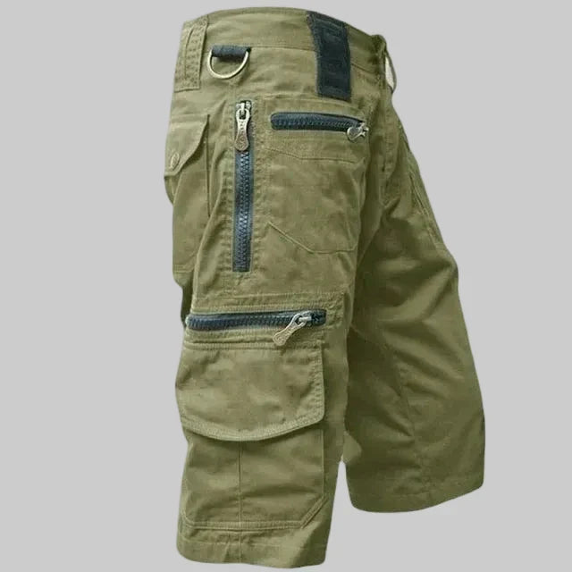 Herren Outdoor-Cargoshorts – Reißverschlusstaschen zum Wandern und Angeln