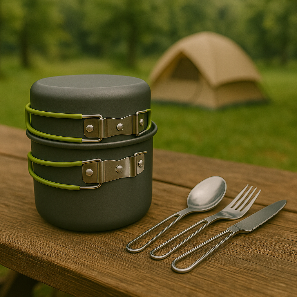 Kochgeschirr Set für Camping & Trekking (2 Personen) – KocherSet Duo
