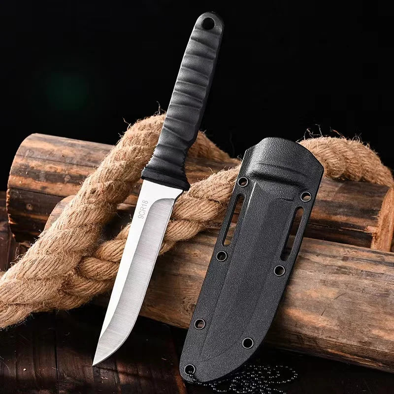 Outdoor-Überlebensmesser – tragbar, hochhartes Stahl-Campingmesser