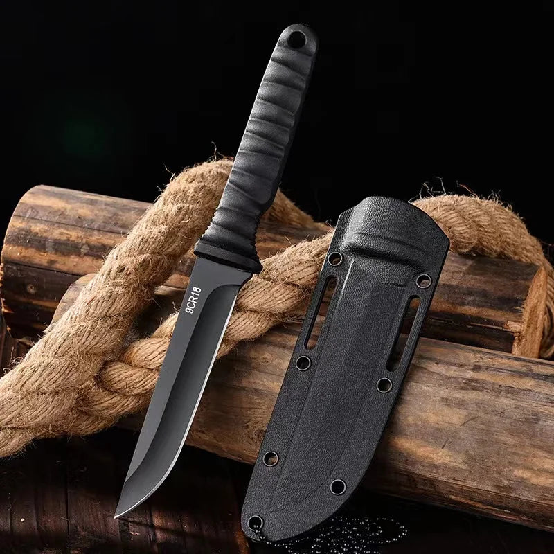 Outdoor-Überlebensmesser – tragbar, hochhartes Stahl-Campingmesser