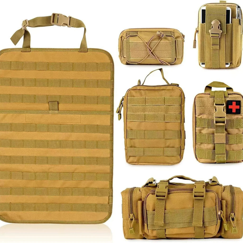 Tactical Rücksitz-MOLLE-Organizer mit 5 abnehmbaren MOLLE-Taschen