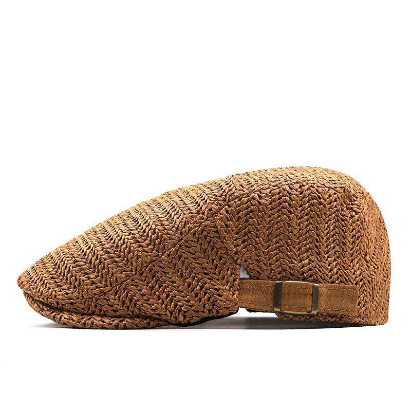 Norselia | Flat Cap mit Fischgrätenmuster